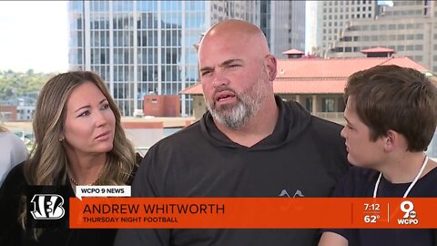 Andrew Whitworth and family back in Cincinnati as he takes on new role as sports broadcaster