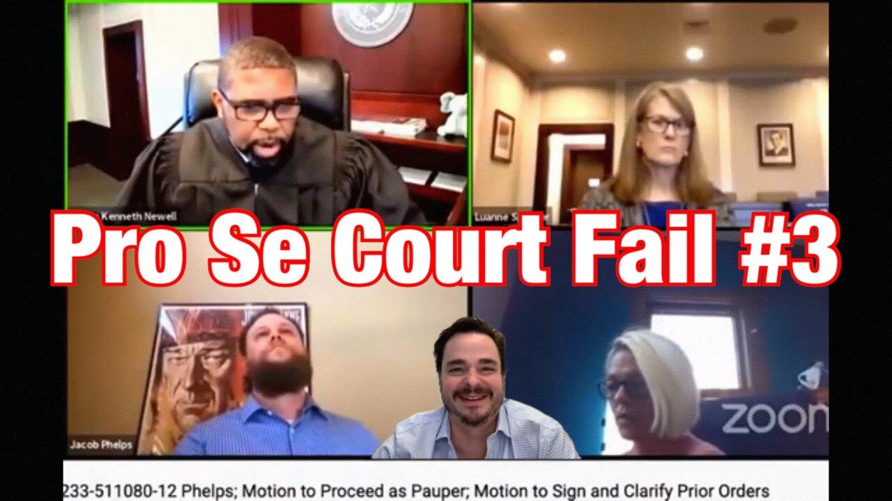 Pro Se Court Fail #3