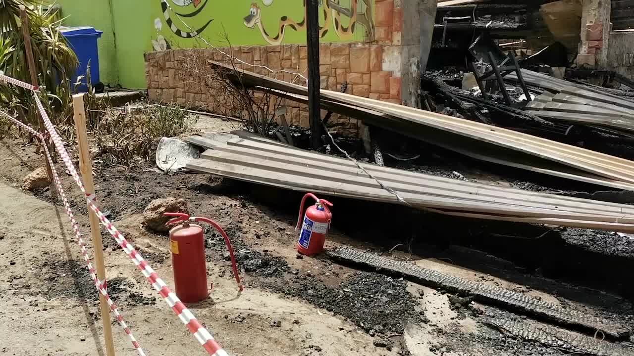 SOUTH AFRICA - Cape Town - Monkey Town Fire (zM7)