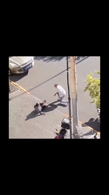 ISREALI EMBASSY WORKER🇮🇱👨‍💼🆘ATTACKED IN BEIJING CHINA DURING *HAMAS* CALL FOR ”DAY OF RAGE”🇨🇳🥷🚷🚑🐚🌙