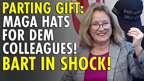 An outgoing SF BART director gave a parting gift to her colleagues: MAGA hats