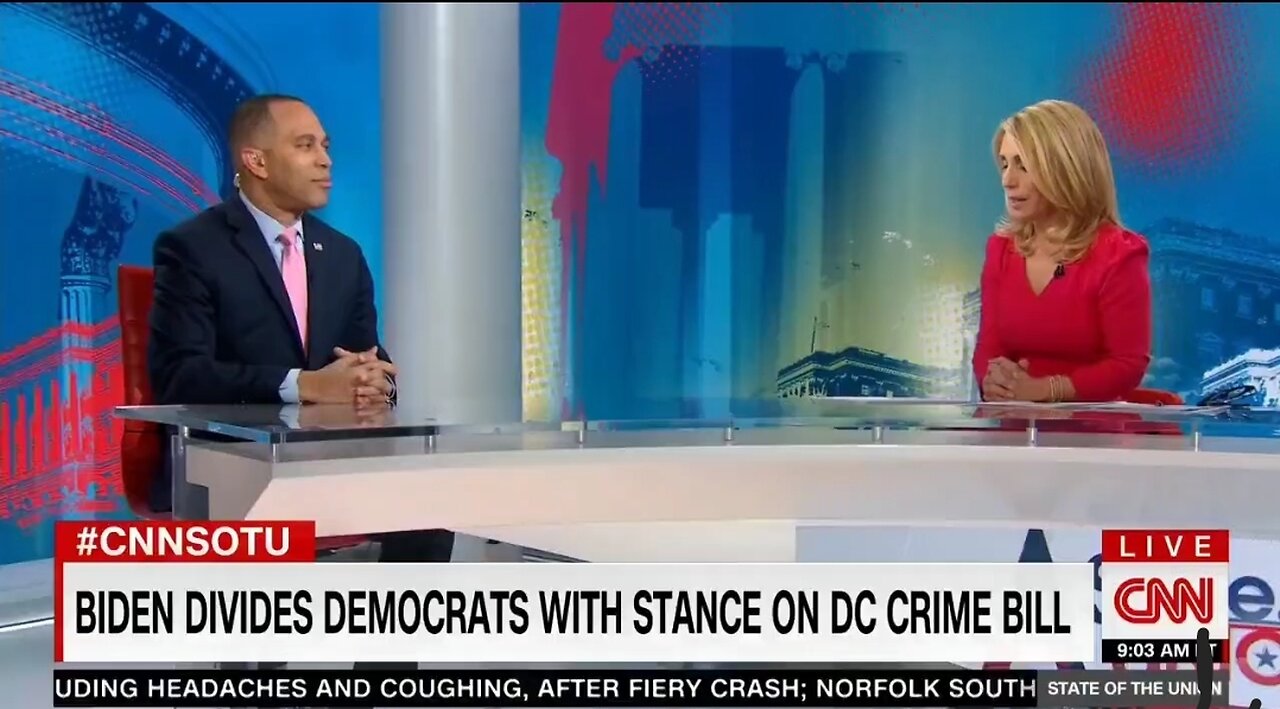 Dem Rep Jeffries Dodges On Biden's Support For Overriding Pro Criminal DC Law