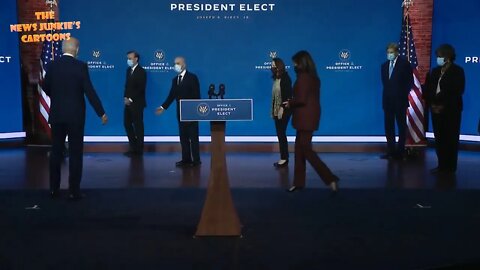 Joe and Kamala cheering up their nominees.