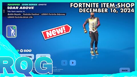 “NEW” SOAR ABOVE EMOTE IS HERE! FORTNITE ITEM SHOP (December 16, 2024)