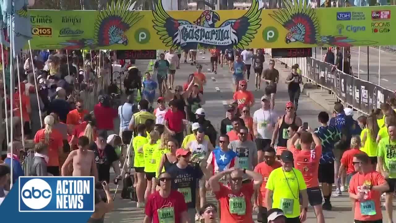 3:00 – 3:05 Saturday | Publix Gasparilla Distance Classic Finish Line