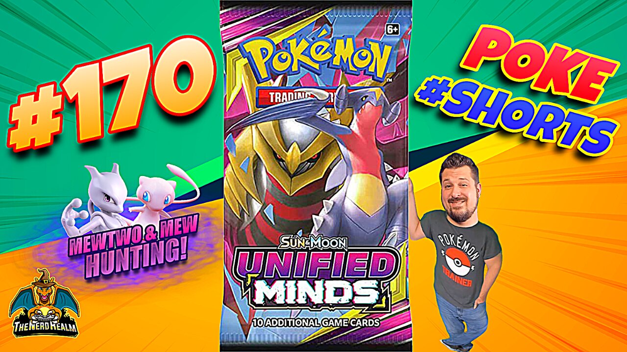 Poke #Shorts #170 | Unified Minds | Mewtwo & Mew Hunting | Pokemon Cards Opening