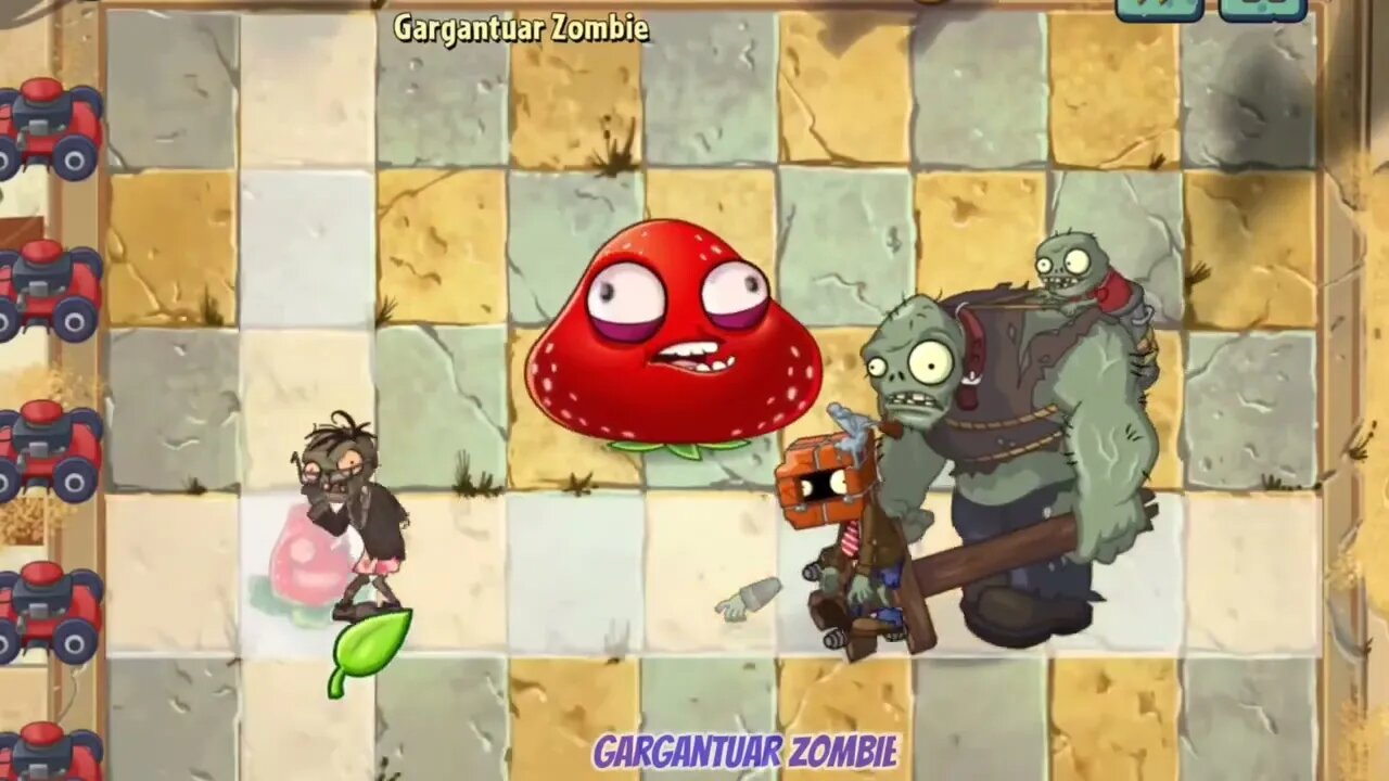 PvZ 2 Challenge All Plants Max Level Power Up Gargantuar Zombie Which Plant 's Best？