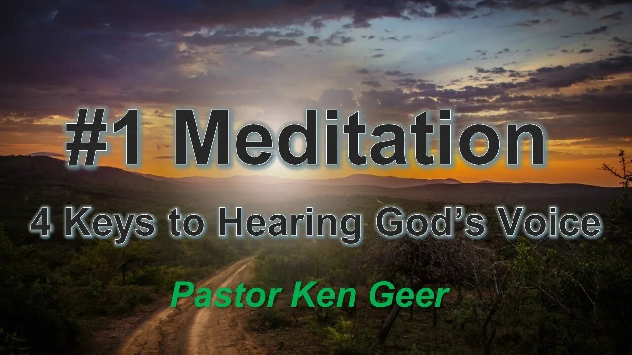 Colfax AoG Oct 15, 2023 - Key's to Hearing Gods Voice: Meditation