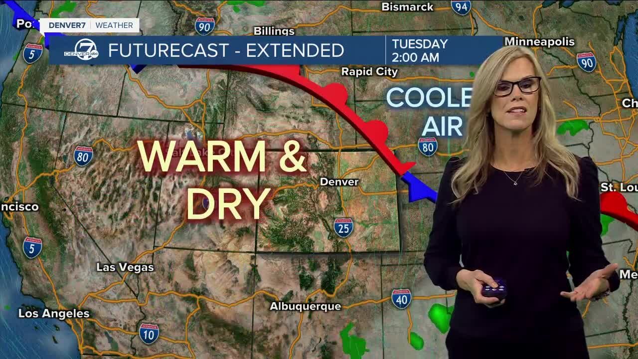 Temperatures warm up before next cold front