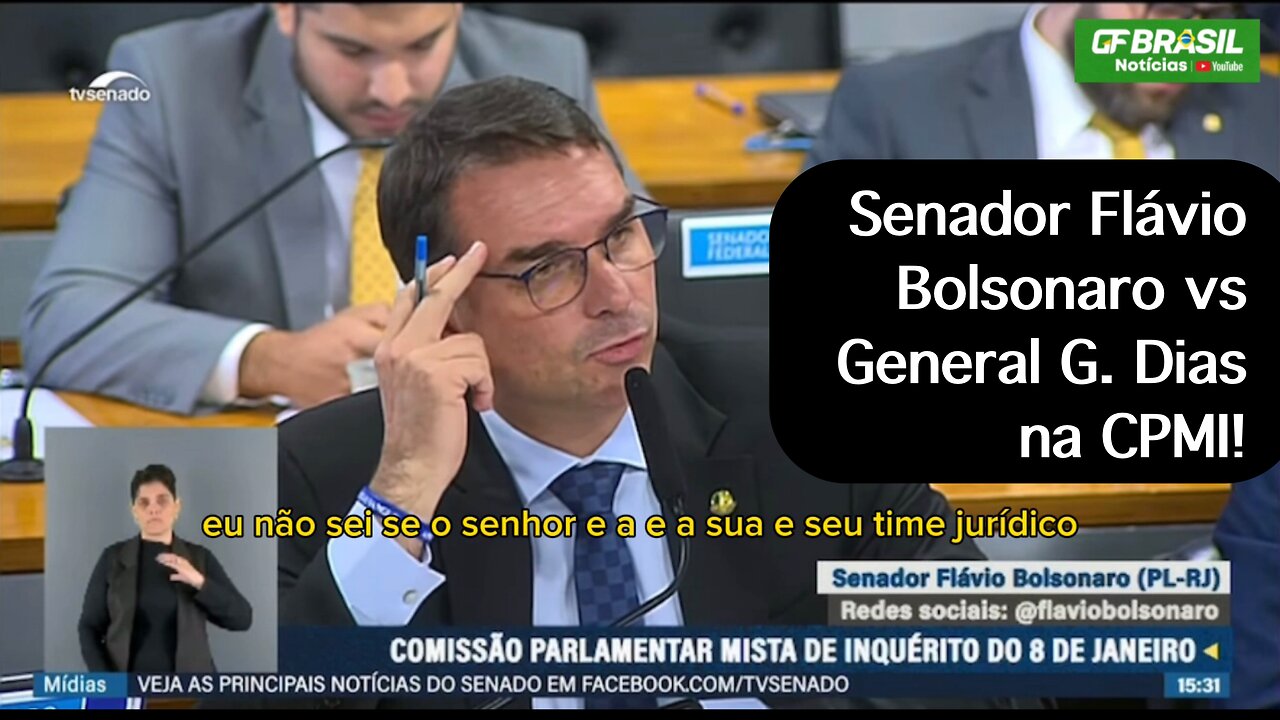 Senador Flávio Bolsonaro vs General G. Dias na CPMI!