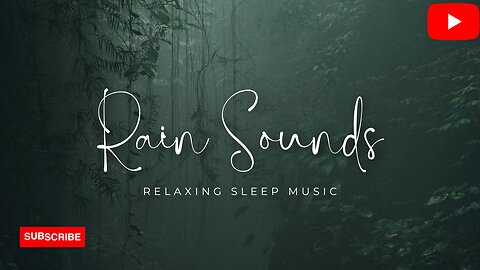 Relaxing Sound of Rain for insomnia and sleeping, studying, Meditation, Soul healing #rainforest