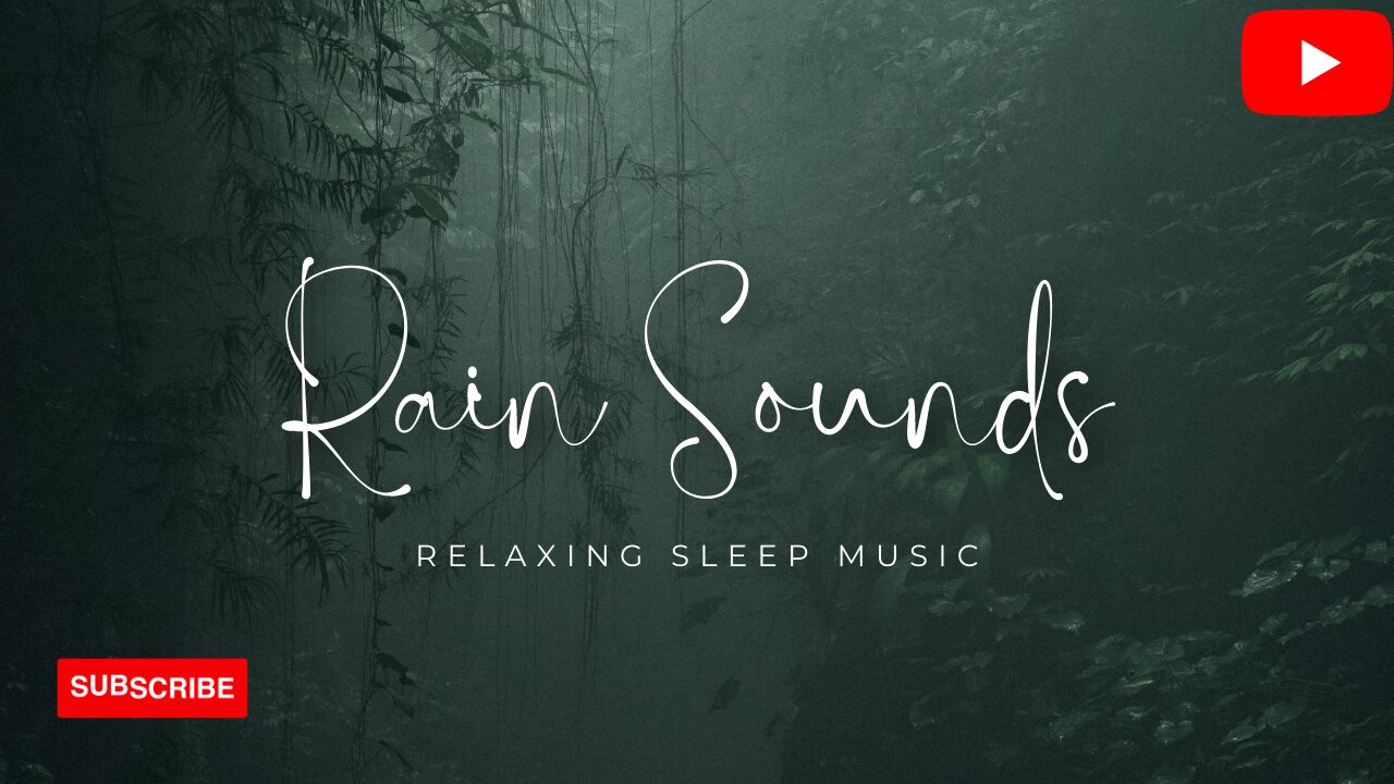 Relaxing Sound of Rain for insomnia and sleeping, studying, Meditation, Soul healing #rainforest