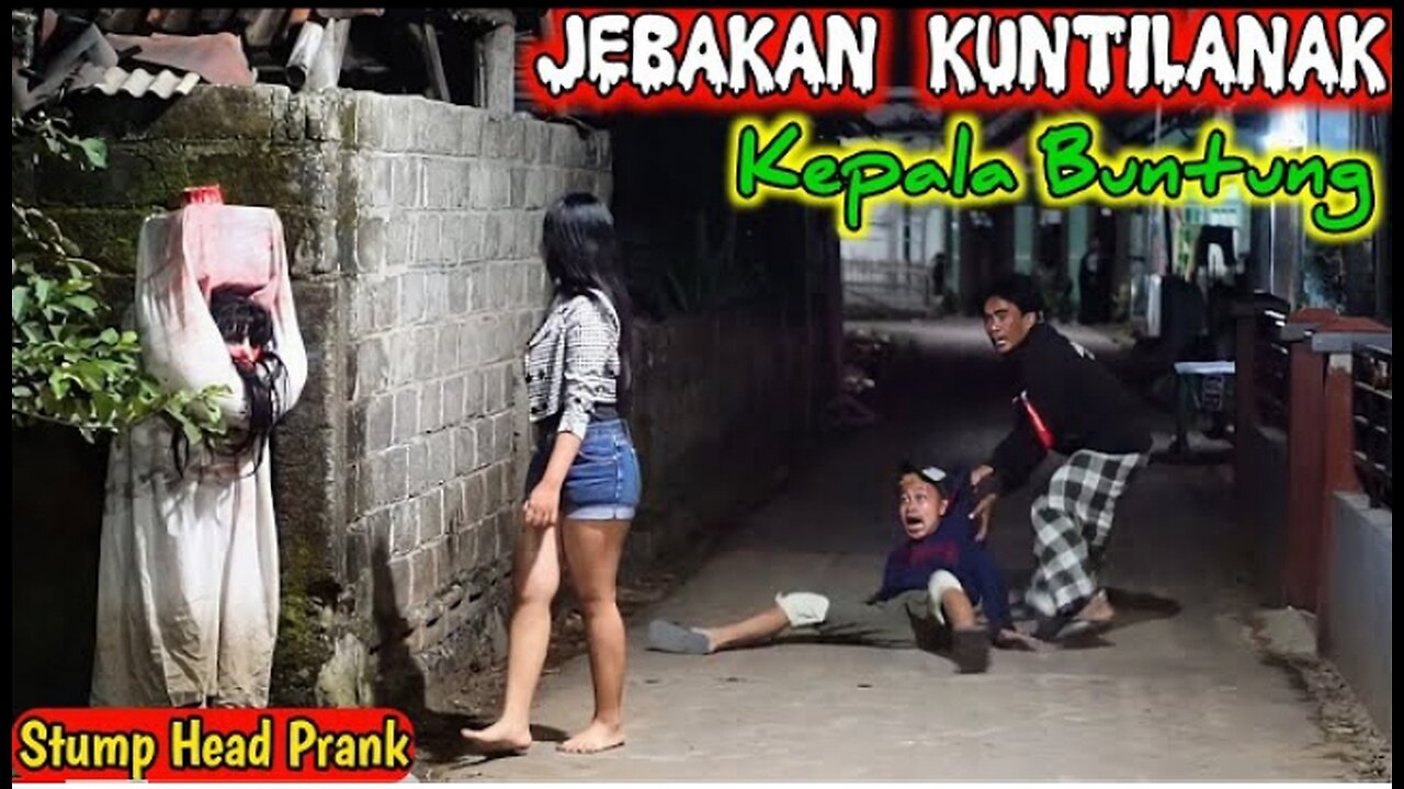 Jebakan Kuntilanak Kepala Buntung || Prank Terlucu Paling Update || Stump Head Prank