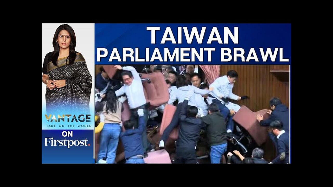 'Water Fight' Breaks Open in Taiwan's Parliament as MPs Spar Over Bill | Vantage with Palki Sharma