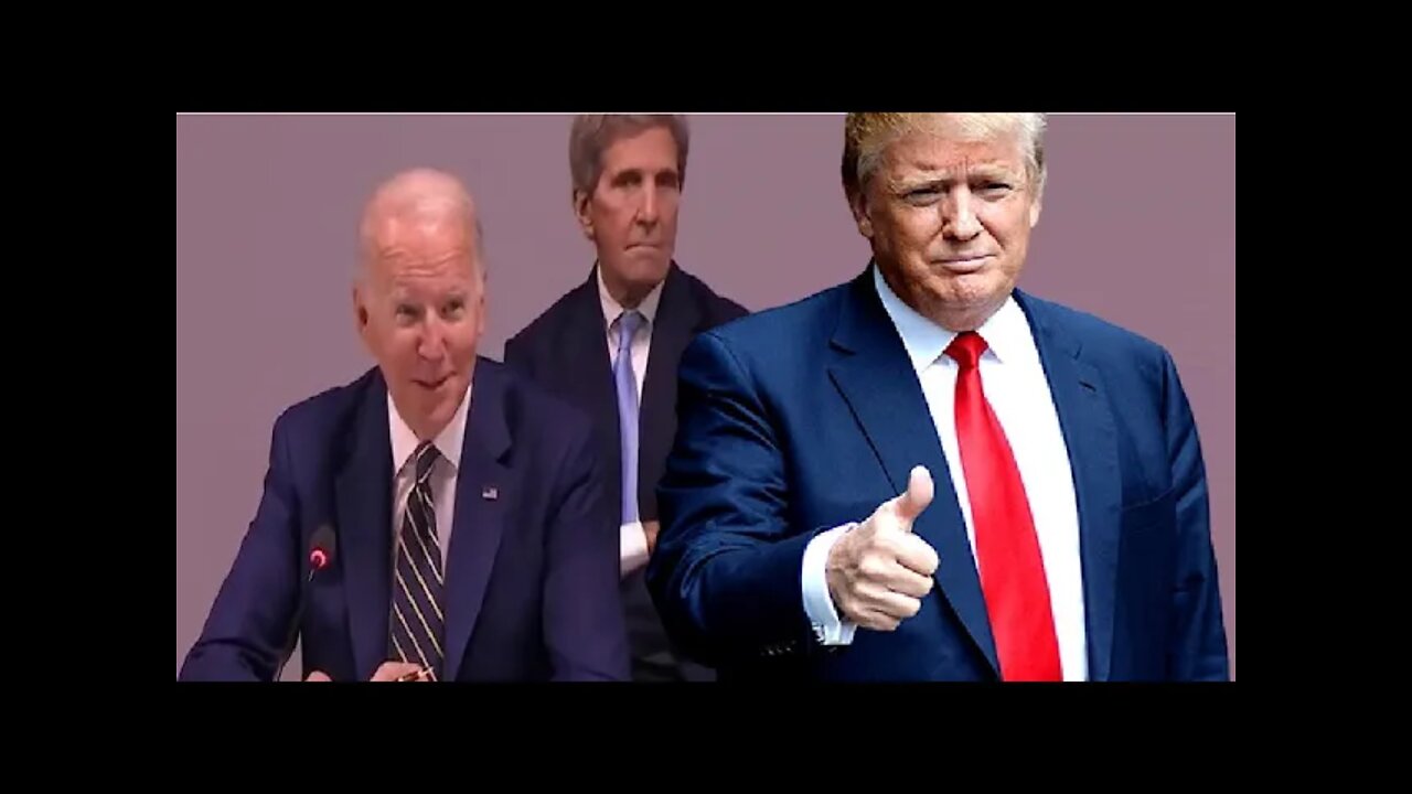 WATCH: BIDEN AND KERRY TRASH TRUMP AT CLIMATE SUMMIT. LOW CLASS AND UNPATRIOTIC GHOULS. SHAME SHAME