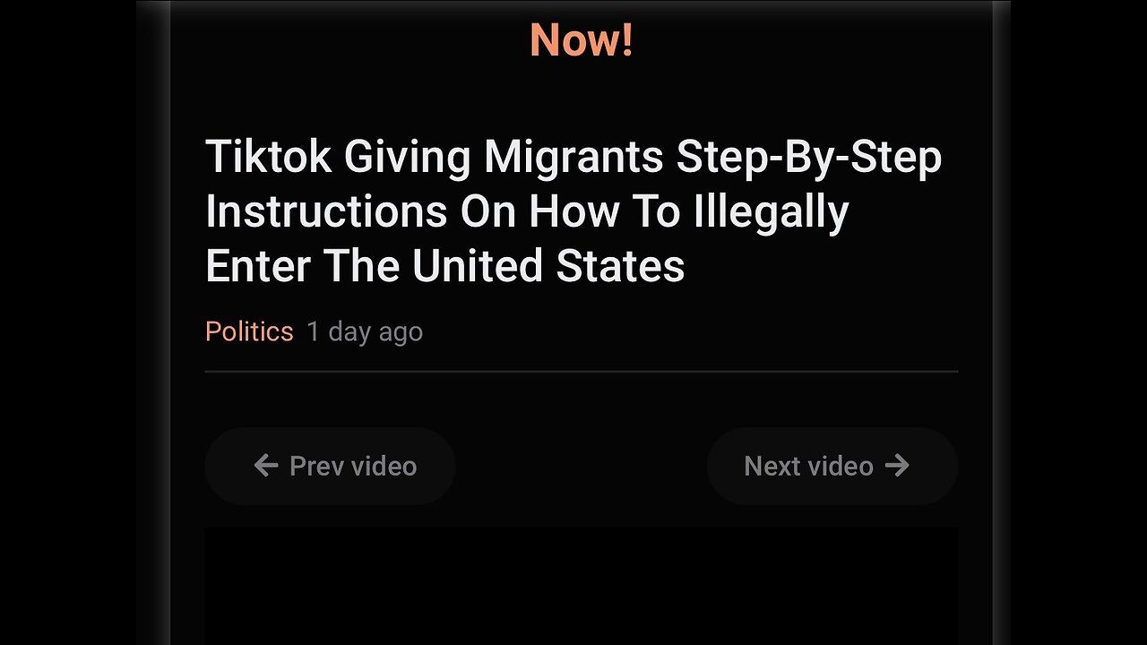 Tiktok Giving Migrants Step-By-Step Instructions On How To Illegally Enter The United States