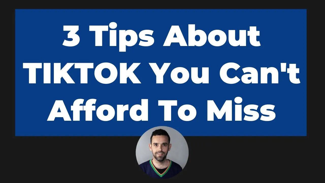 3 Tips About TIKTOK You Can't Afford To Miss