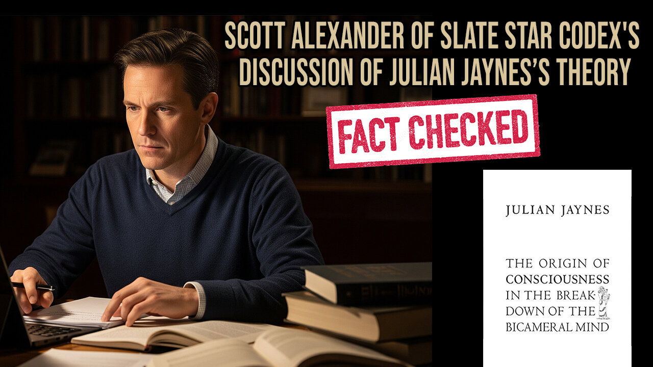 Fact Checking Scott Alexander’s Discussion of Julian Jaynes’s Theory on “Slate Star Codex”
