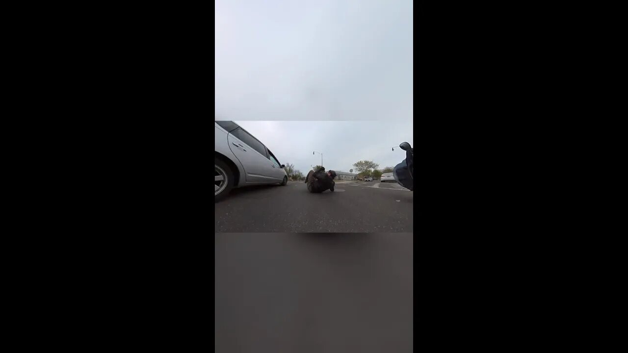 😱😱 biker nearly ran over...😱😱