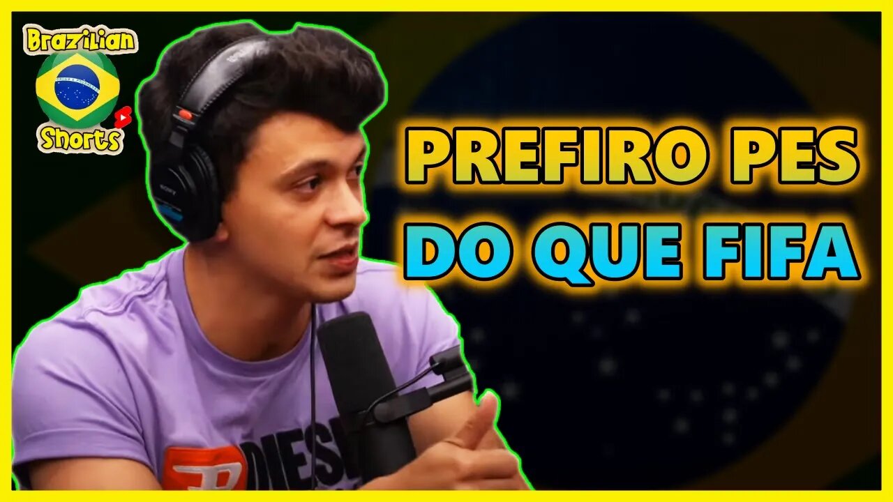 COCIELO FALA NO FLOW PODCAST QUE PREFERE PES DO QUE FIFA #SHORTS 🎮⚽🔥