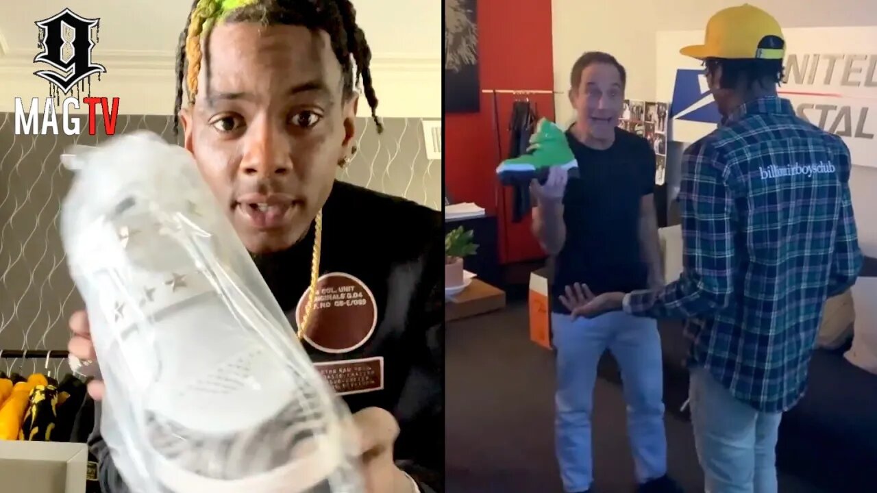 Soulja Boy Offers TMZ's Harvey Levin A Pair Of His Soulja Stars Sneakers! 👟