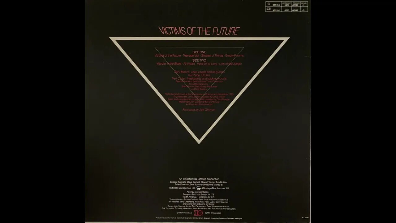 Gary Moore - Victims of the Future (Japanese Version) - Full Album Vinyl Rip (1983)