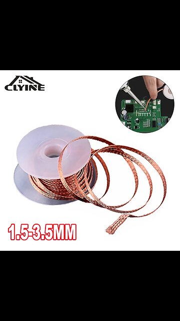 Solder wick | soldering sucker | solder remover |1.5-3.5mm Desoldering Mesh Braid Tape