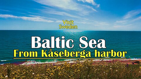 Baltic Sea, a view from Kåseberga harbor, June 2023