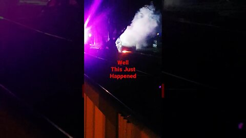car on my street jus went BOOM