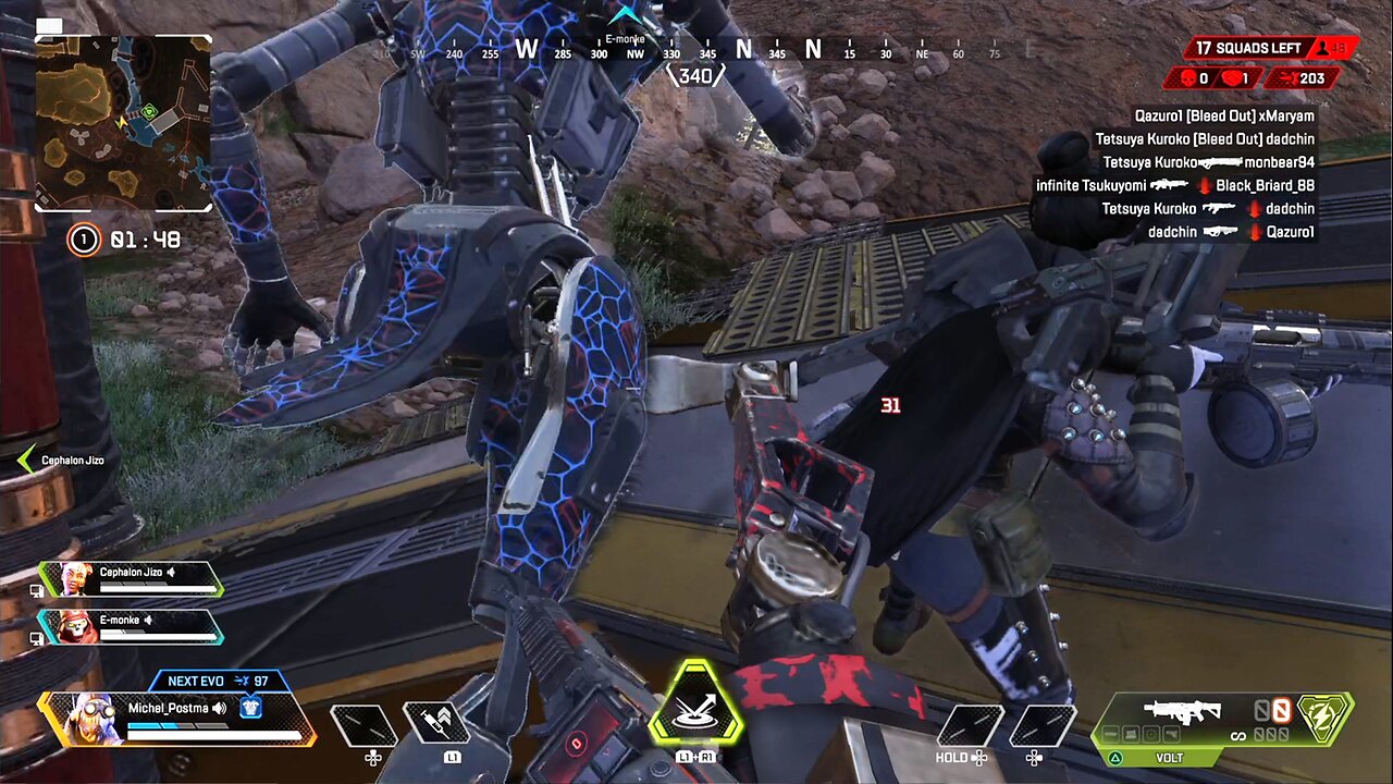 Fist-Fighting in Apex with Ashisogi Tenno, Emile and Blaze - Michel Postma Stream