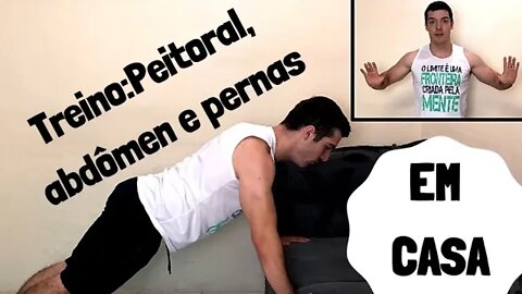 Treino em casa: peitoral, pernas e abdômen - Ricardo Wesley