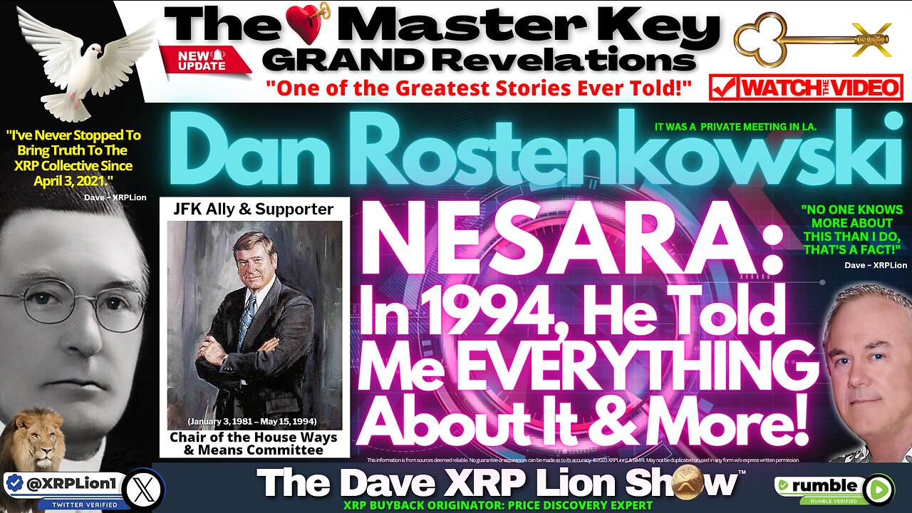 NEW DAVE XRPLION-MAN BEHIND NESARA-SEPT '23; 1994 SECRET MTG REVEALED! (MUST WATCH) TRUMP NEWS