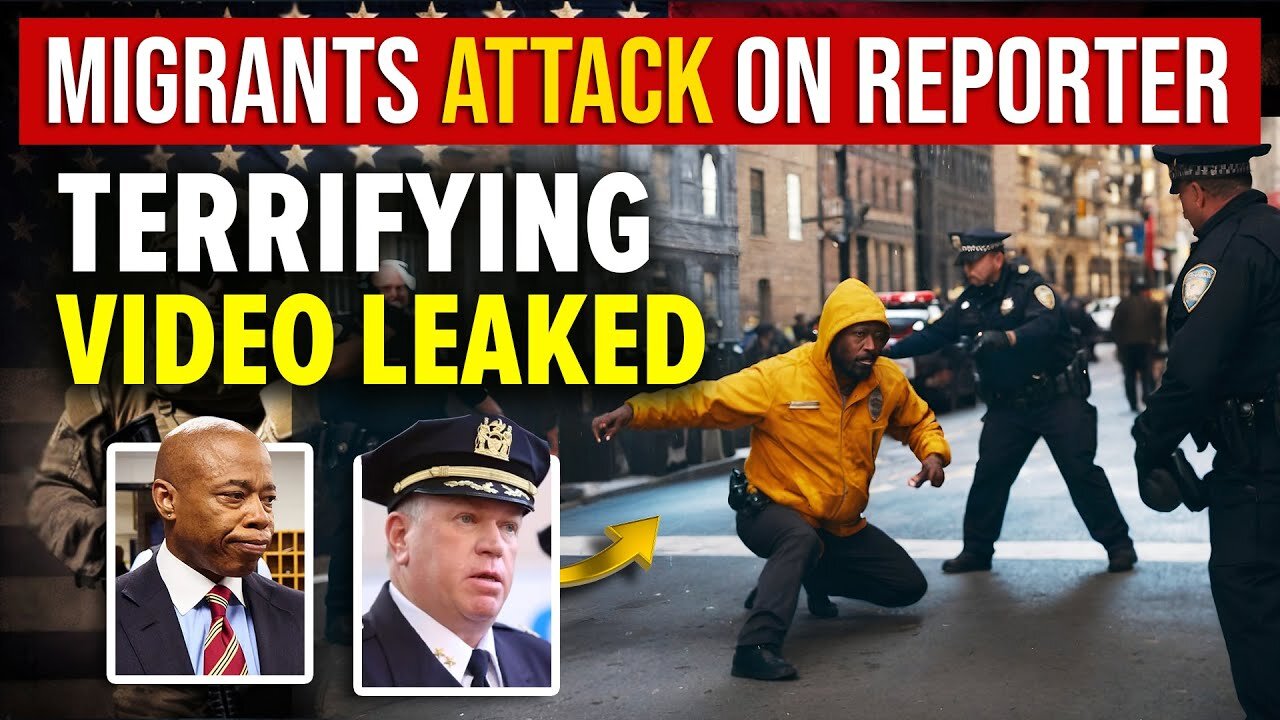 IT BEGINS… MIGRANTS ATTACK ON REPORTER 🚨 TERRIFYING SITUATION IN NYC 🚨 MIGRANT CRISIS