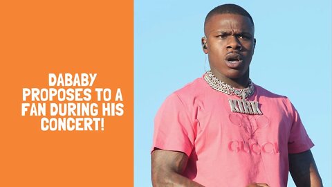 DABABY PROPOSES TO A FAN DURING HIS CONCERT!