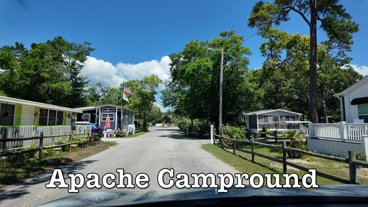 Apache Family Campground - Morning Drive Through - Myrtle Beach, South Carolina