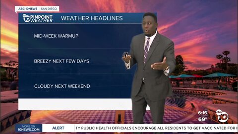 ABC 10News Pinpoint Weather with Weather Anchor Moses Small