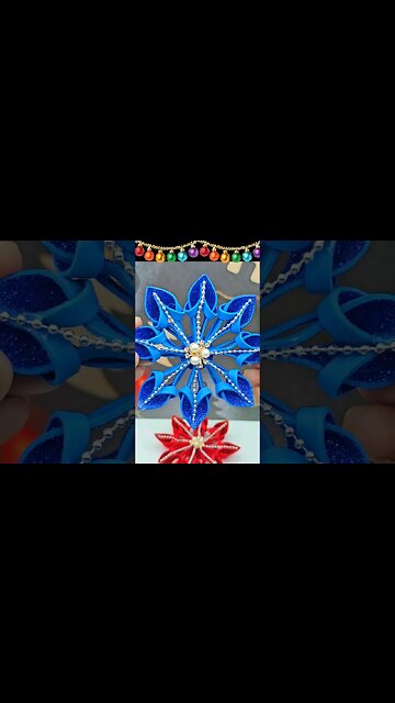 Wow! Beautiful Christmas Snowflake Making❄DIY Christmas Crafts🎄 #crafts #Christmas #snowflakes