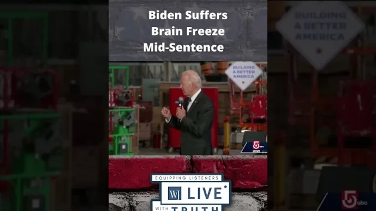 Biden Suffers Brain Freeze Mid-Sentence