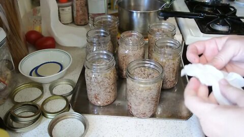 Pressure Canning Ground Beef