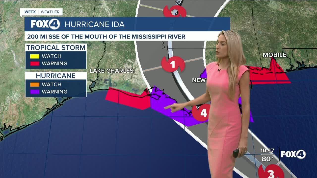 Ida forecast to strengthen rapidly before landfall