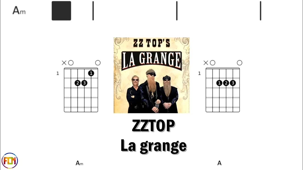 ZZ TOP La grange - Guitar Chords & Lyrics HD