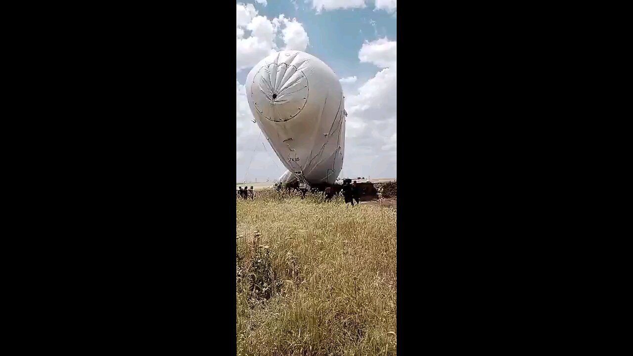 A large surveillance blimp of the US military was reportedly shot down near the Rmylan base