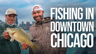 Fishing for Smallmouth Bass on Michigan Ave in Chicago