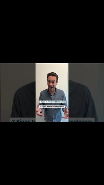 3 Signs Of Bad Employers #shorts