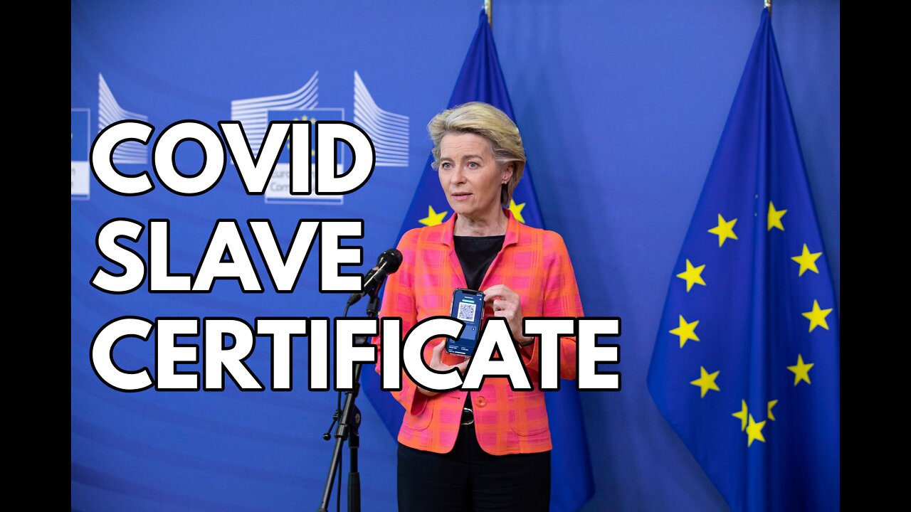 Crazy von der Leyen introducing the Covid Slave Certificate | DO NOT USE IT!