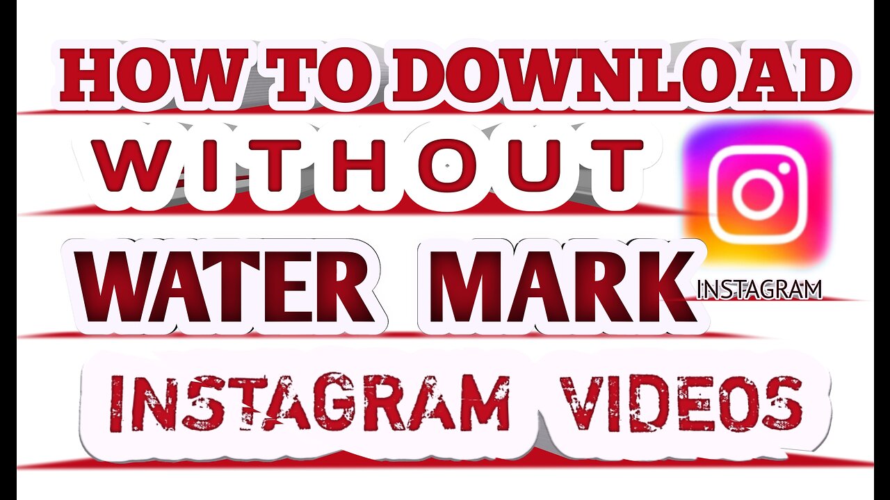 How to download without watermark Instagram videos || Taseer prince