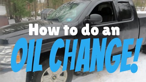 Doing an oil change on a 2013 Chevy Silverado 5.3L