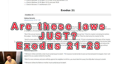 Man NEEDS the Minutia Exodus 21-23