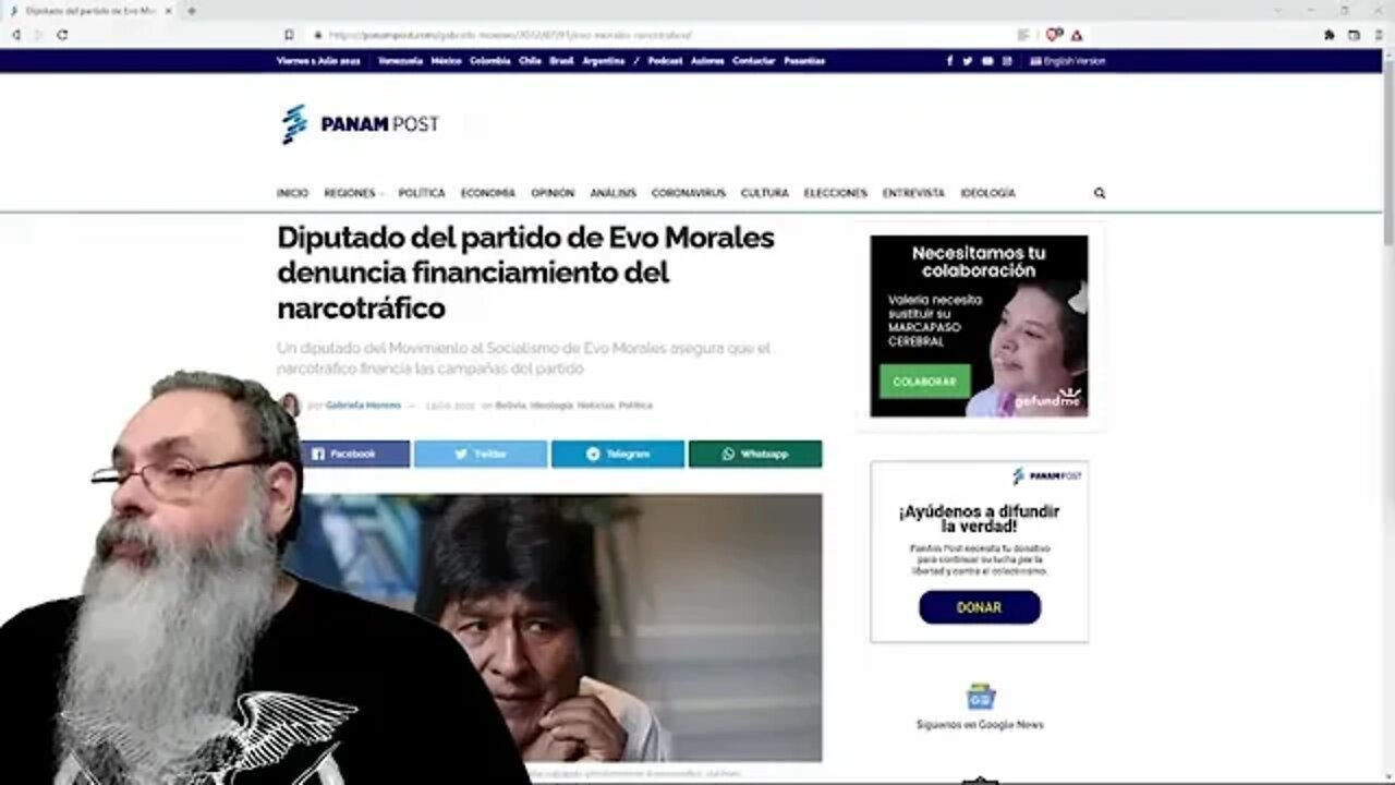 DEPUTADO do PARTIDO de EVO MORALES abre o jogo sobre FINANCIAMENTO pelo NARCOTRÁFICO