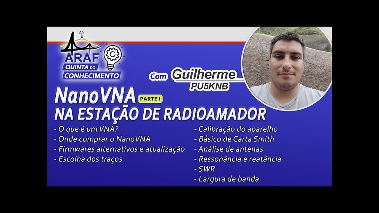 #ARAF NanoVNA Quinta do Conhecimento #PU5KNB